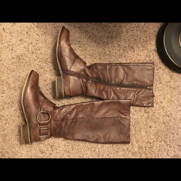 Steve Madden Brown Riding Boots - Picture 1 of 2